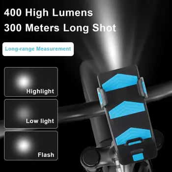 4000m Bicycle Light 4-in-1 rowerowa reflektor USB akumulator inteligentnych Reflektorów 400 lumenów LED Bicycle Light latarka rowerowa