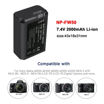4szt NP-FW50 NP FW50 FW50 akumulator+LCD-USB podwójna ładowarka do Sony A6000 5100 a3000 a35 A55 a7s II alpha 55 alpha 7 A72 A7R Nex7 NE