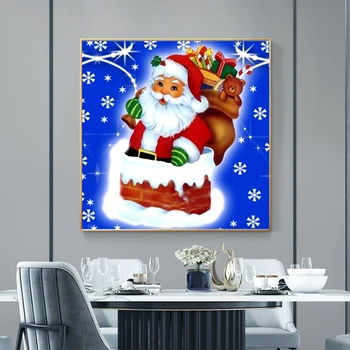 5D DIY Full Diamond Painting Cute Christmas father haft mozaika Haft Krzyżem strona główna dekoracyjne diamentowa malarstwo
