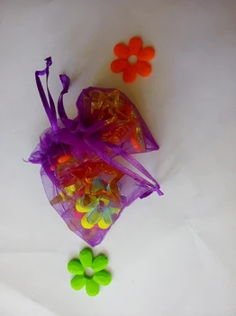 7*9cm 200pcs Organza Bag christmas Dark purple Sznurek bag jewelry packaging bags for gift/candy/wedding/party Yarn bag