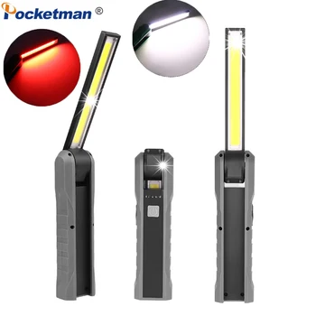 8000LM LED COB Work Light USB Akumulator latarka magnetyczna Latarka elastyczny inspekcji ręczny lampa oświetlenia pomocniczego odkryty reflektor