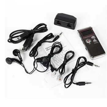 8GB dyktafon USB Flash Digital Audio professional voice activated dyktafon obsługa 650Hr dyktafon odtwarzacz MP3