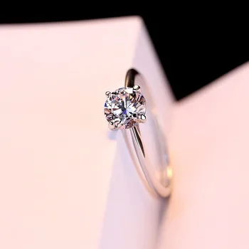 925 srebro pierścionki dla kobiet ślub zaręczyny akcesoria sześciennych cyrkon biżuteria duża promocja