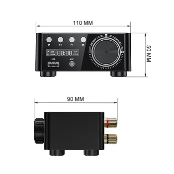 AIYIMA TPA3116 mini wzmacniacz audio 5.0 Bluetooth wzmacniacze stereo HIFI audio wzmacniacz 50 W+50 W USB TF MP3 system kina domowego