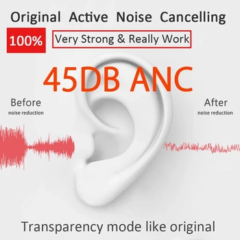Airoha 1562F TWS Wireless Bluetooth 5.2 słuchawki 45DB Hybrid ANC słuchawki Super Bass Quality PK H1 1562A 1562H air 12 13 plus