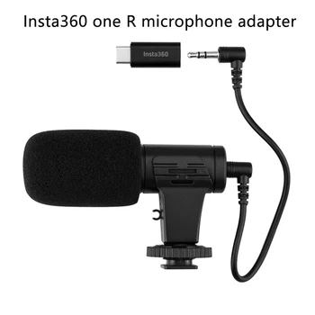 Akcesoria do aparatu profesjonalny wygląd zewnętrzny audio praktyczny wideo Typ C 3,5 mm mikrofon zasilacz do Insta 360 ONE R