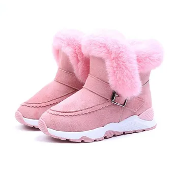 Antypoślizgowe dziecięca zimowa rakiety śnieżne dla dziewczyn księżniczka buty odzież dziecięca pluszowa ciepłe rakiety śnieżne dla chłopców, obuwie