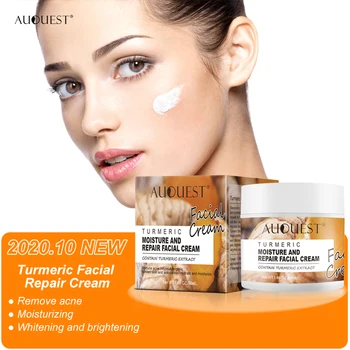 Auquest 50 ml kurkuma naprawy skóry twarzy Krem leczenie trądziku nawilżający krem do twarzy wybielanie rozjaśnianie przeciw trądziku Remover krem