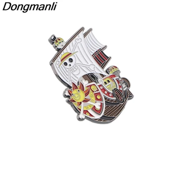 BG469 Dongmanli anime statek kreskówka dysk emalia szpilki i broszki klapy szpilka plecak torby ikonę odzież biżuteria prezenty