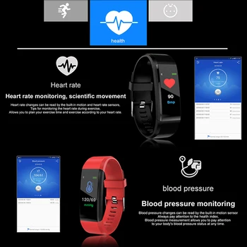 BINSSAW mężczyźni i kobiety inteligentne zegarki Wodoodporne zegarki Sportowe digi zegarek ciśnienie krwi monitor rytmu serca fitness tracker krokomierz
