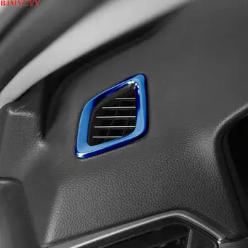 BJMYCYY 2 szt./kpl. dekoracyjna rama ze stali nierdzewnej wyjście klimatyzacji desce rozdzielczej samochodu Honda Accord 10th 2018 2019