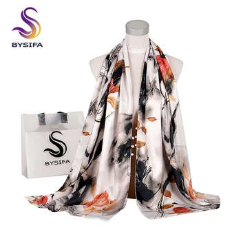 [BYSIFA] damskie szaliki nowy elegancki jedwabny szalik szal chiński styl Pion design zimowe podwójne twarzy guziki, długie szaliki 175*50 cm