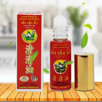 Balsam perfumowany olej 5 ml od bólu głowy zawroty głowy leczniczy olej ból brzucha Cheng Cheng olejek mięty leciutka, olej