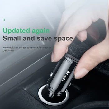Baseus 30W Car Charger with Type C PD Fast Charger For iPhone 11 Pro Max Support QC4.0 3.0 SCP AFC HUAWEI Xiaomi Samsung