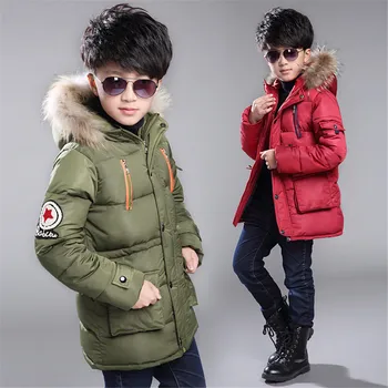Benemaker zimowe kombinezony kurtki dla chłopców, nastolatków 12 13 14 lat wiatrówka płaszcz dzieci dla dzieci parki odzież odzież Dziecięca NA394