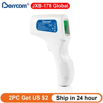 Berrcom JXB-178 Global bezdotykowy termometr na podczerwień urządzeń do precyzyjnego Dziecięcego medycznego, elektronicznego i precyzyjnego rejestratora temperatury