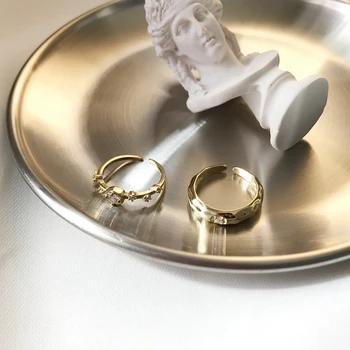 Besimpol Obecnie Стерлинговое Srebro Próby 925 Cienkie Pierścienie Elegancki Cyrkon Diament Ślubna Złoty Pierścionek Dla Kobiet Luksusowa Impreza Wykwintne Biżuteria Pierścienia