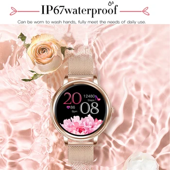 Bewot wodoodporny zegarek smart 2020 dla kobiet 1.09