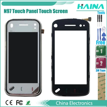 Bezpłatny 3M i dotykowy ekran do Nokia N97 N 97 ekran dotykowy digitizer szyba panel dotykowy sensor 3m Taśma touchpad