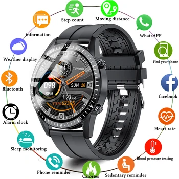 Bluetooth telefon inteligentne zegarki męskie wodoodporne, Sport, fitness zegar tracker zdrowia pogoda wyświetlacz 2020 nowe inteligentne zegarki kobieta