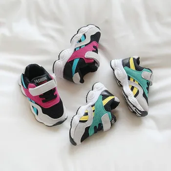 Buty dla dzieci dla małych dzieci chłopcy dziewczęta buty sportowe dla Dzieci moda casual miękka skóra mieszkania antypoślizgowe dla Dzieci buty do biegania