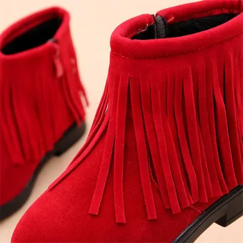 Buty dla dziewczynki jesień i zima 2019 nowa jakość dziewczyny kitki buty dla dzieci buty Martin dziewczyny ciepłe rakiety śnieżne, bawełniana buty błyskawica