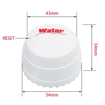 CPVAN Tuya WIFI detektor wycieku wody czujnik przenikaniem wycieku wody ostrzeżenie o zapełnieniu domowej alarmowego