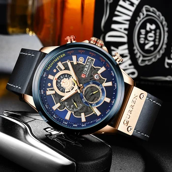 CURREN Modne zegarki męskie pasek Sport chronograph zegarek kreatywnych wielofunkcyjny zegarek kwarcowy relogio masculino