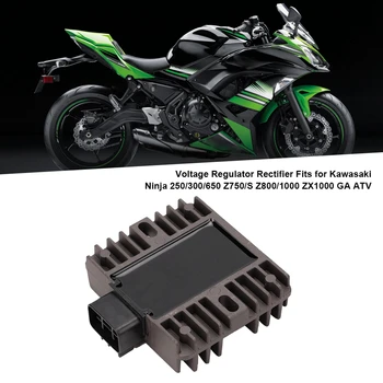 Czarny aluminiowy regulator napięcia prostownik nadaje się do Kawasaki Ninja 250/300/650 Z750/S Z800/1000 ZX1000 GA ATV Dirt Bike