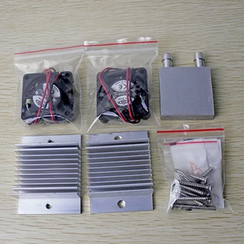 DIY kits термоэлектрическая system chłodzenia Peltier Refrigeration chłodzenie wodne+ wentylator+ 2szt chłodnice TEC1-12706