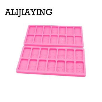DY0580 Super Glossy Domino Silicone Mold Epoxy Craft Molds DIY Polymer Clay Resin Crafting Mold
