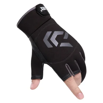 Daiwa Half Finger Gloves 3 rękawiczki bez palców Sport na świeżym powietrzu antypoślizgowa rybackie rękawice ochronne dla mężczyzn wędkarskie akcesoria