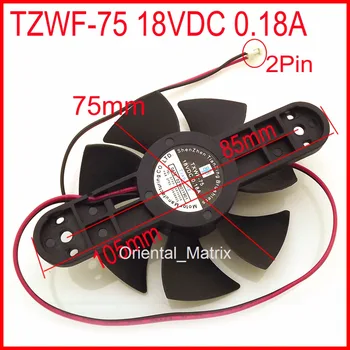 Darmowa wysyłka bezszczotkowy wentylator dc TXWF-75 PD-8025MS 75mm 18VDC 0.18 A 2Pin dla wentylatora chłodzenia płyty indukcyjnej C21-RH2101/RH2102