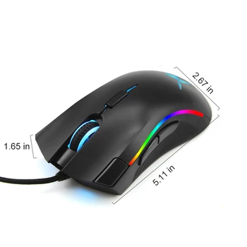 Delux M625 RGB przewodowa mysz ergonomiczna 7D 24000 DPI regulowana Mause USB optyczna komputerowe wspomaganie gier myszy do PC laptopa