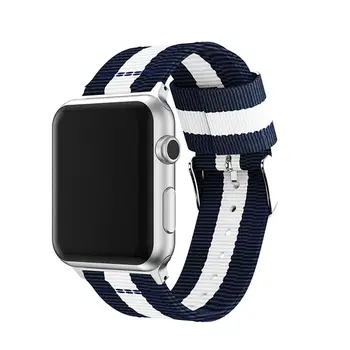 Dla Apple Watch Band 38/42 mm nylon wymiana watchStrap classic band watch bands series 4 3 2 1 Band 42/44 mm watchband