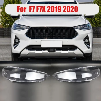 Dla Great Wall Haval F7 F7X 2019-2020 pokrywa samochodowych reflektorów reflektory przezroczysty klosz Shell obiektyw szkło
