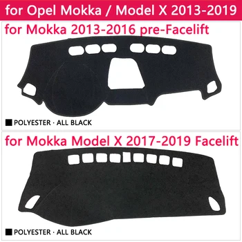 Dla Opel Mokka antypoślizgowa mata osłona deski rozdzielczej mata osłona przeciwsłoneczna Dashmat Protect dywan akcesoria samochodowe Vauxhall Mokka X 2017
