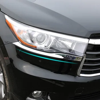 Dla Toyota Highlander Kluger 2016 Chromowany Reflektor Przeciwmgłowy Pokrywa Bocznego Lusterka Wykończenie Tylnej Klapy Bagażnika Pas Dekoracji Stylizacji Samochodów