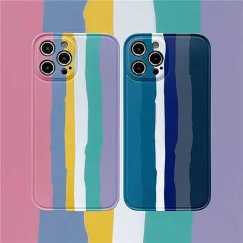 Dla iphone 12 Pro Case,Rainbow Color Case dla iphone XR Case,miękka tylna pokrywka TPU dla iphone 12Pro Max/XR/XS Max