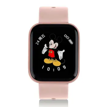 Dla mężczyzn kobiet dzieci inteligentny zegarek Bluetooth wodoodporny bransoletka PK T80 Q9 Smartwatch dla Xiaomi monitor rytmu serca fitness tracker