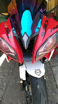 Do YAMAHA YZF R6 YZFR6 2006-2016 motocykl 3D przednia owiewka ochrona reflektorów naklejka ochrona głowy światła naklejka