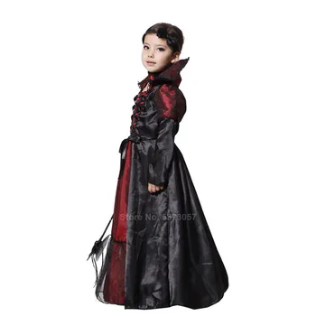 Dorośli, dzieci, matka, córka kostiumy na Halloween dla kobiet Victorian Gothic średniowieczny straszny wampir cosplay strój dla dzieci dziewczyn