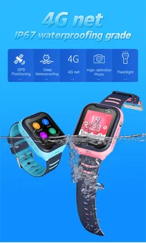 Dzieci inteligentne zegarki 4G Wifi smart watch GPS tracker 4g high definition phone video call water proof smart watch for children IP67