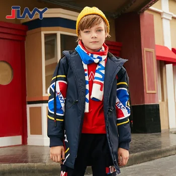 Dziecięca odzież wierzchnia ciepły płaszcz chłopcy sportowe Wodoodporne wiatroszczelne grube kurtki dla chłopców jesień i zima odzież Dziecięca dla 8-14 lat