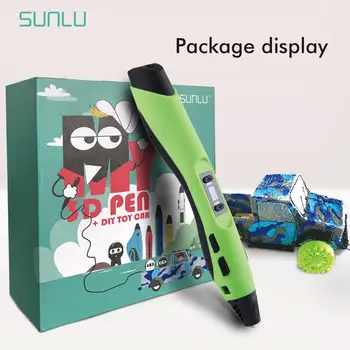Enotepad Digital 3D Printing Pen SL-300 3D Pen For 1.75 mm PLA/ABS Filament Children DIY Car Kit Toys For kids' birthday gift