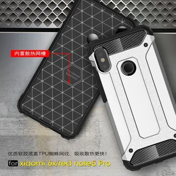 Etui do Xiaomi Redmi Note 5 Pro Global A2 Plastic Case 2 in 1 Combo Hybrid Power Protection Cover for Xiaomi Mi 6x Mi A2 Case