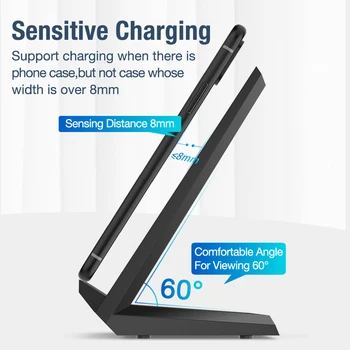 FDGAO 15W Fast Wireless Charger Stand USB-C Qi Quick Charging station wagon stacja dokująca do IPhone 11 Pro XS XR X 8 Samsung S9 S10 S20