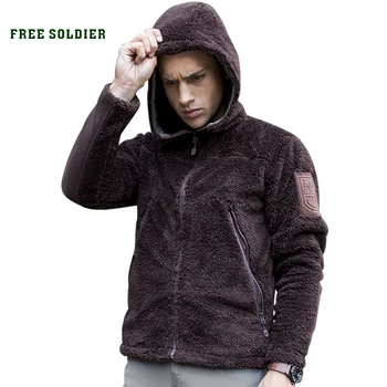 FREE SOLDIER outdoor tactical sweatshirt with fleece out,теплосберегающая odzież wierzchnia,kemping,turystyczne kurtka