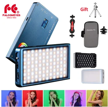 FalconEyes F7 12 W LED RGB Mini Pocket On Camera Light With Magnetic 18 Special Effects Mode Portable For Video/Photo Photography