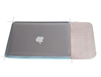 Faux skóry futerał do przenoszenia laptopa pokrowiec dla MacBook Air Pro Xiaomi Air HP Dell Ultrabook 11 13 15 calowy laptop rękaw